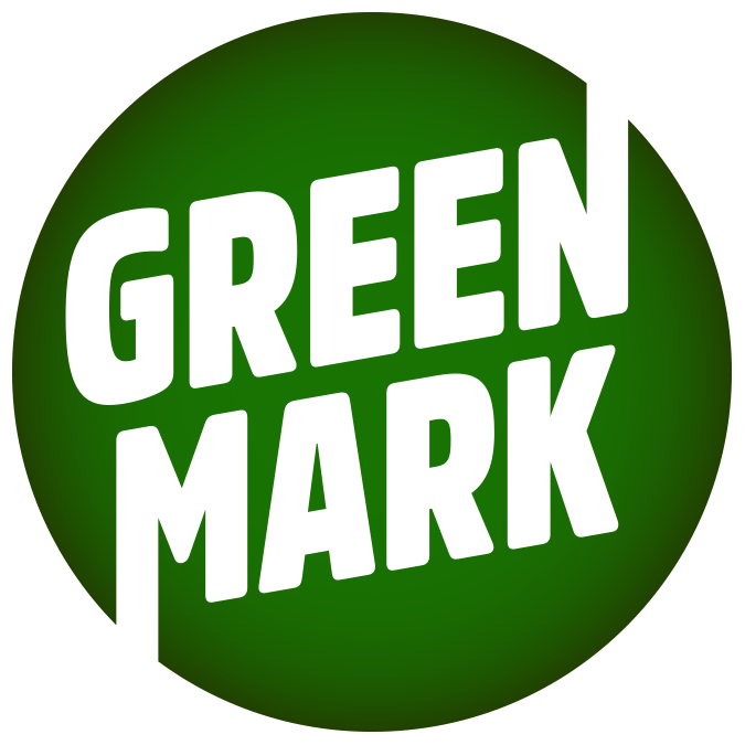 Green Mark Logo - White Letters